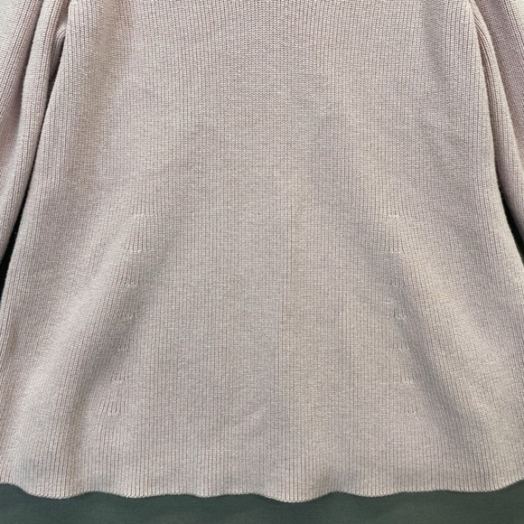 LOFT Pink Off-the-Shoulder Sweater with Knit Texture - Picture 3 of 7